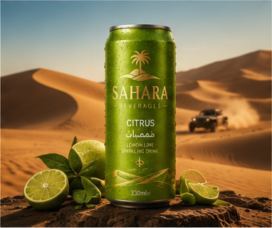 SAHARA Citrus can among dunes and limes